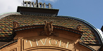 Das Eingangsschild des Tivoli