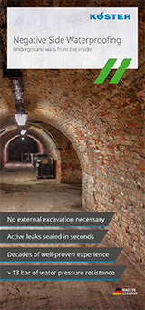 Flyer KÖSTER Negative Side Waterproofing